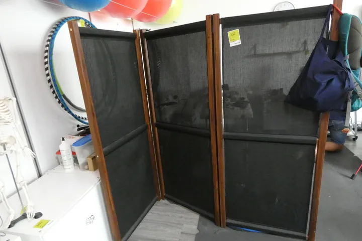 Paravent, 3-teilig, ohne Inhalt Maße in cm je ca. 71 cm breit